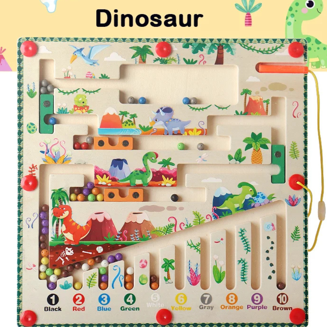 Magnetic Color Number Sorting Maze Toy for Kids