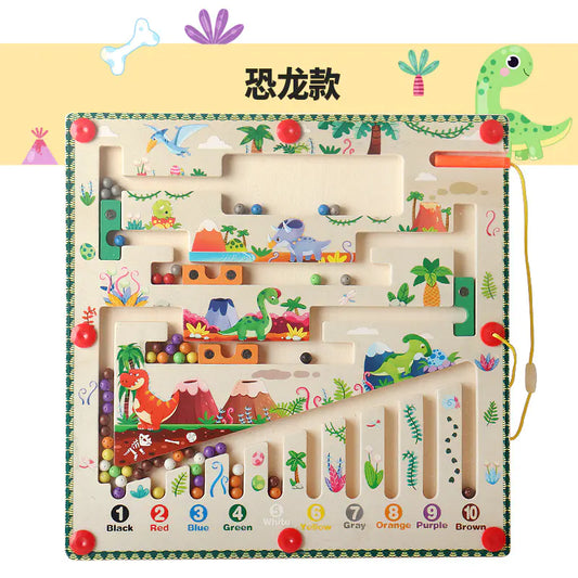Magnetic Color Number Sorting Maze Toy for Kids