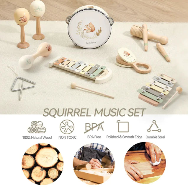 Baby Wooden Musical Toy Set