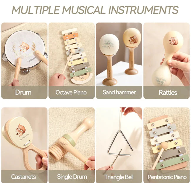 Baby Wooden Musical Toy Set