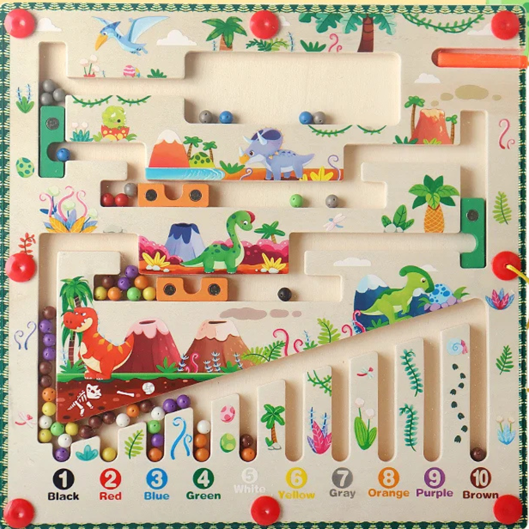 Magnetic Color Number Sorting Maze Toy for Kids