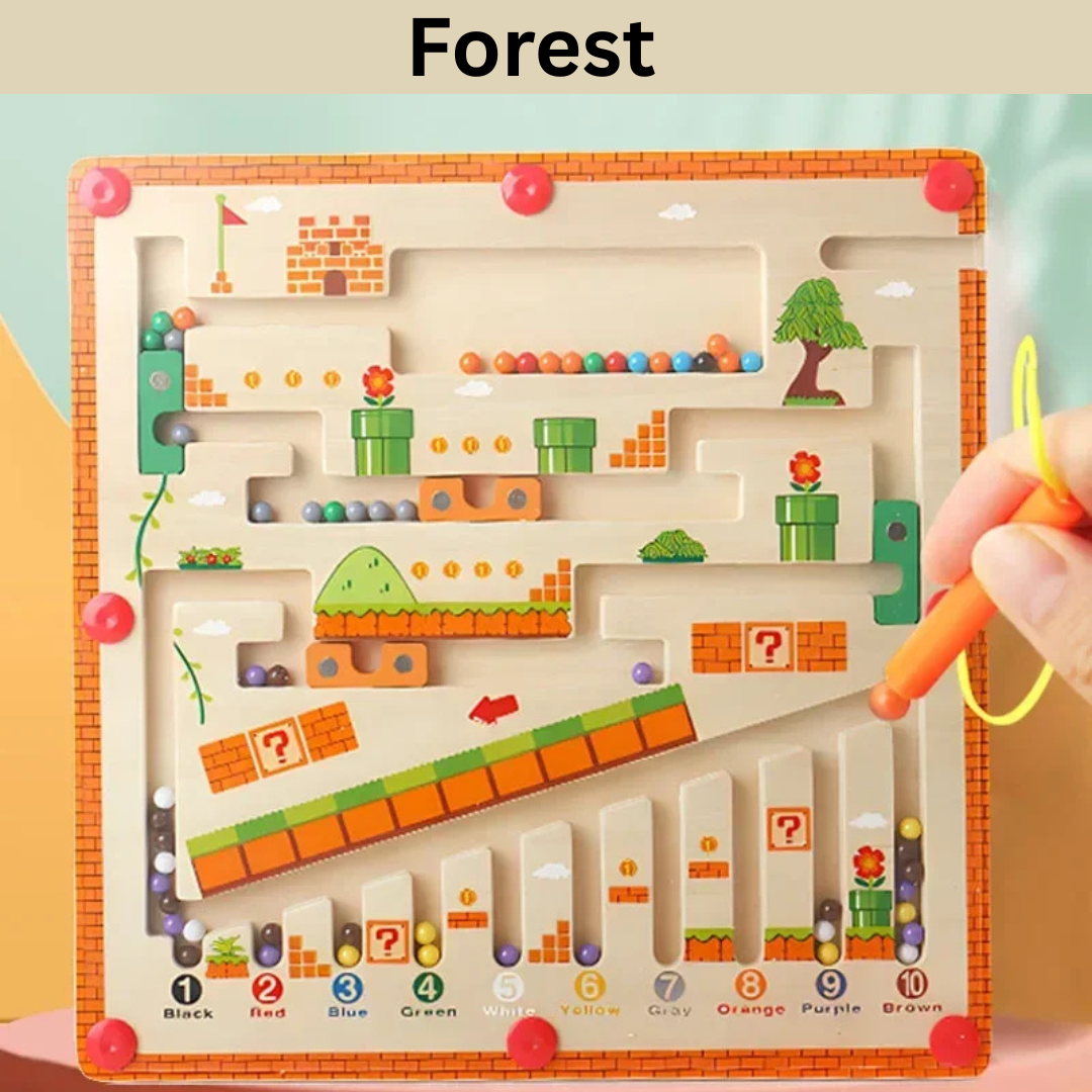 Magnetic Color Number Sorting Maze Toy for Kids