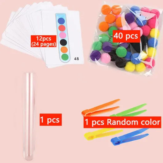 Preschool Color Sorting Toy for Fine Motor Skills