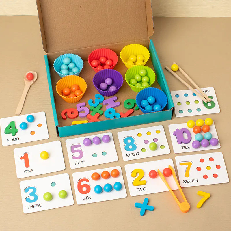 Montessori Math Clip Beads for Children's Motor Skills
